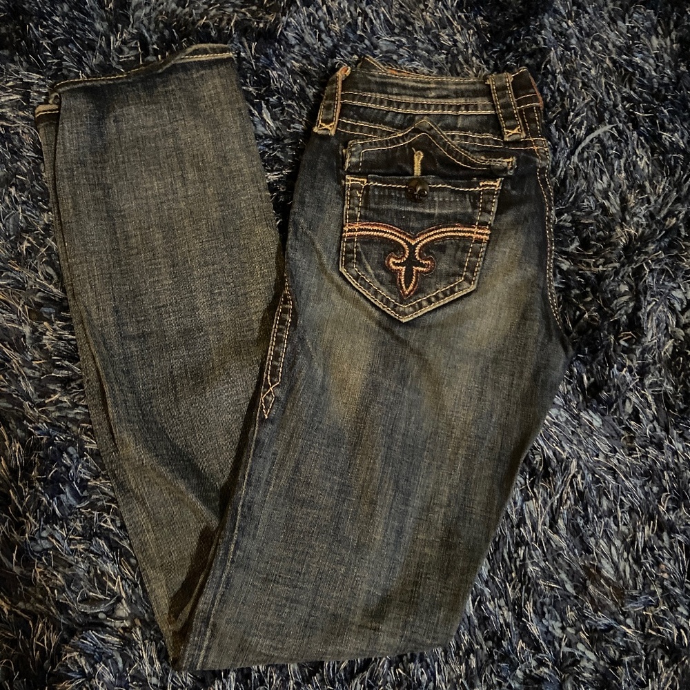 Lightly worn Rock revival jeans